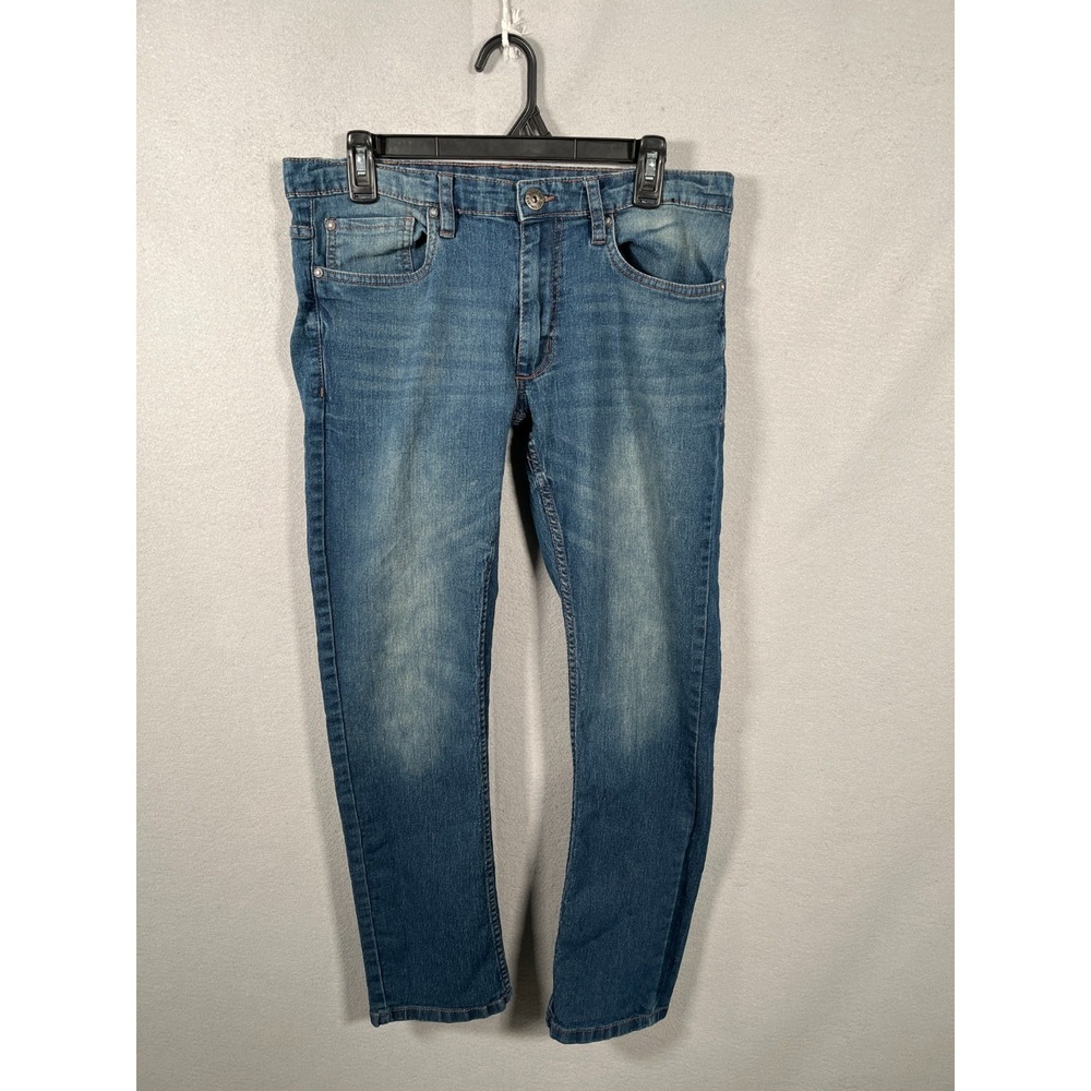 Six Lincoln Jeans Mens 30 Blue Denim Medium Wash Slim Fit Straight Leg Outdoor - Picture 1 of 7